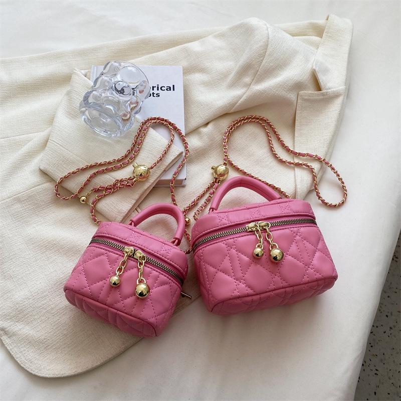 Sac Messenger Mini Chaîne Tendance pour Femmes 2025 - Collection Printemps/Été, Sac à Main Carré Petit et Polyvalent à la Mode