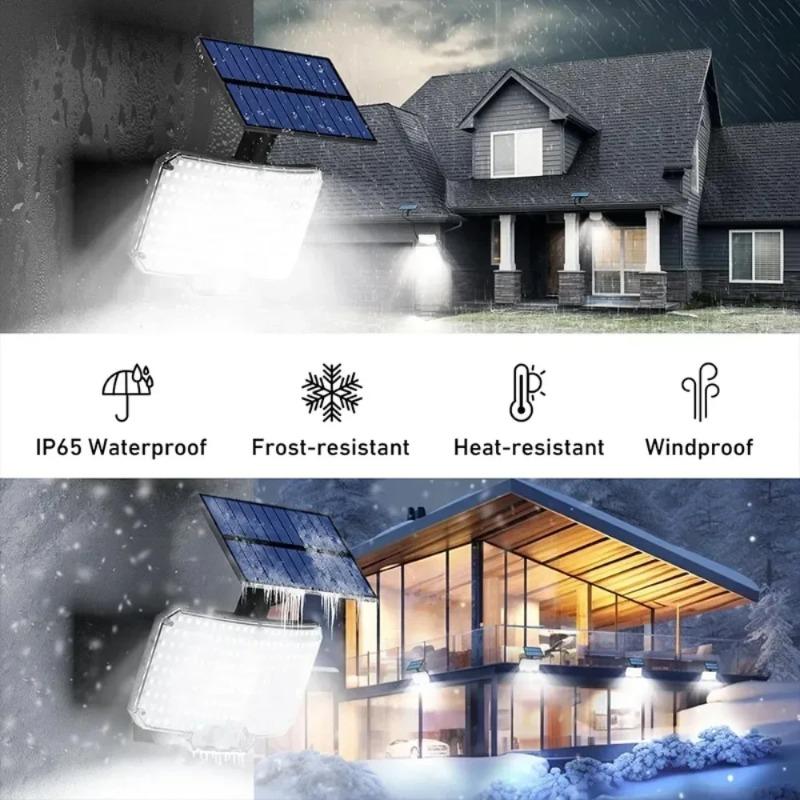 High Efficiency Solar Outdoor Lamp Featuring 234 LEDs Motion Sensor Technology 3 Operating Modes IP65 Waterproof Garden Light