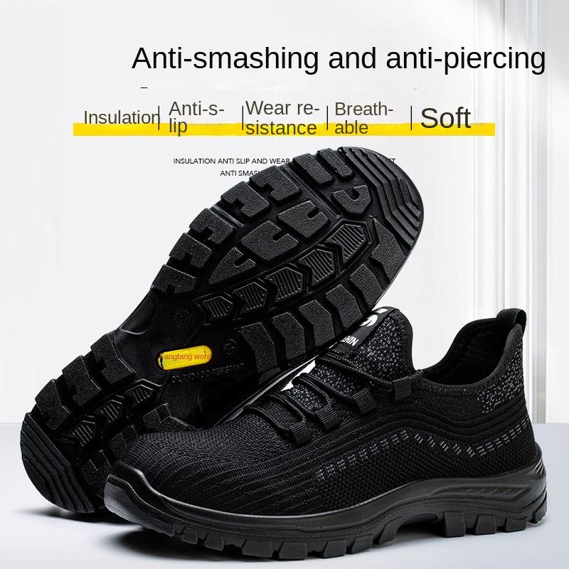 Labor Insurance Shoes Men's Electrical Insulating Shoes Lightweight and Breathable Wear-resistant Anti-smashing Anti-piercing Safety Shoes