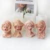 3D Stone Girl Silicone Candle Mold DIY Girls Gypsum Form Carving Art Aromatherapy Plaster Mold Home Decoration Handmade Gifts