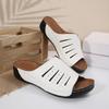 Foreign Trade Cross-border Platform Sandals Women's New Summer Large Size Flat-bottomed Slippers Beach Cool Slippers