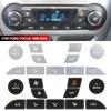 For Ford Focus MK2 Interior Decal Silver Button Repair Stickers for Air Conditioner for Ford Focus 2 Interior Tuning Accessories