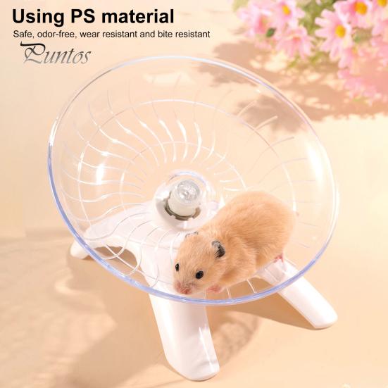 Hamster Wheel Toy Hermit Crab Climbing Toy Silent Hamster Flying Saucer Running Exercise Wheel Small Animals Cage Accessory Tank Accessory