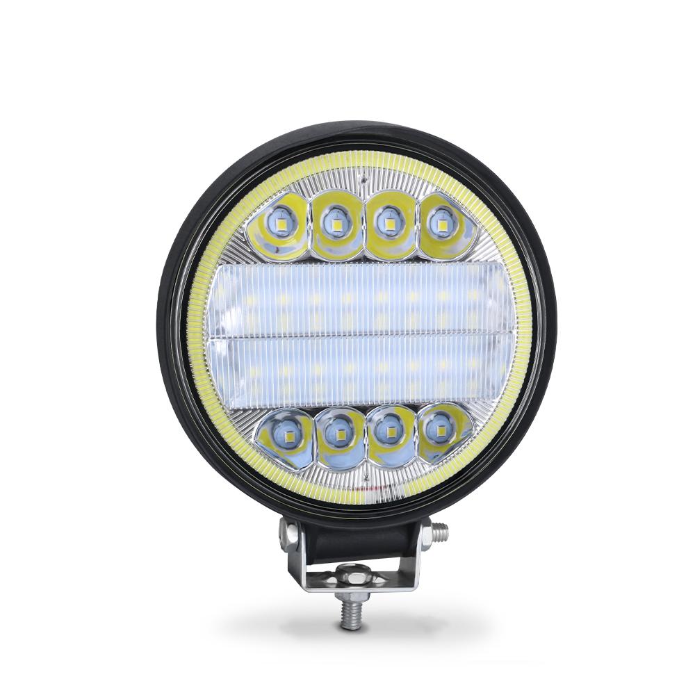 4x4 Led Work Light 72W 24LED Tractor Fog Light High Power Bar Round Spot offroad ATV Jeep For Truck SUV 4WD White 6000K 12V 24V