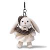 McHugs Houndstooth Cloak Smiling Leveret Bag Charm Rabbit Houndstooth Cloak Cape Keychain MC600237