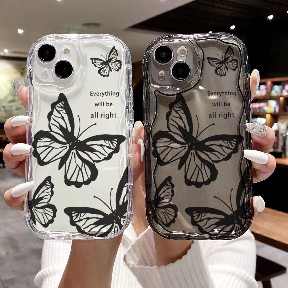 Stylish Butterfly iPhone Case for Apple 16 Pro Max, 15 Plus, 14, 13, 17 - Anti-fall Design