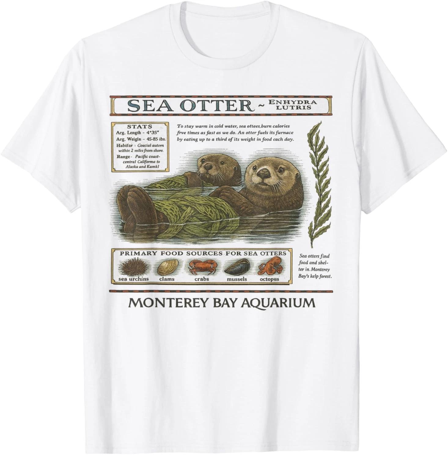 Vintage Sea Otter Monterey California 90 s Aquarium Lover T-Shirt BESTSELLER M