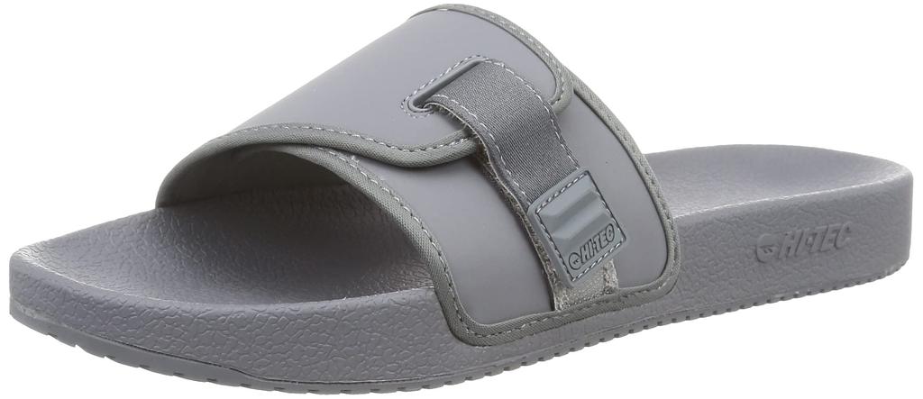 Hi-Tec STRATA Slide Sandals with Belt, Gray, SS, Size 2E