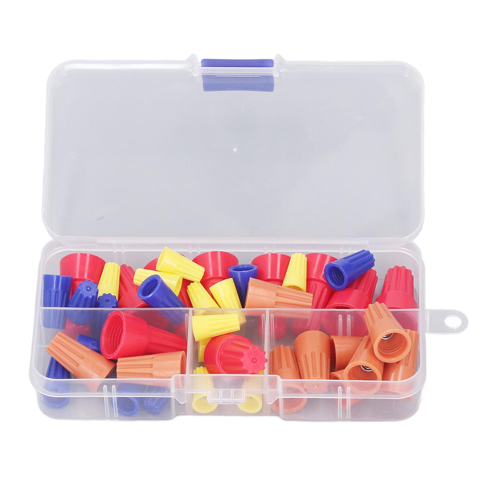 

40Pcs Twist Wire Connector Electrical Wire Cap Connector Nut 4 Types Closed End Screw On Terminal
