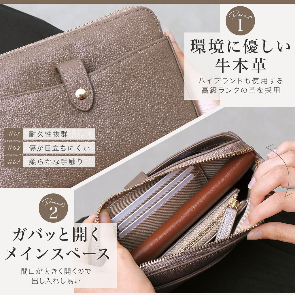 [BLUE SINCERE] Damen-Schultertasche aus echtem Leder, wasserabweisend, horizontal, leicht, kompakt, Crossbody, Sacoche, Pochette, Schultertasche,