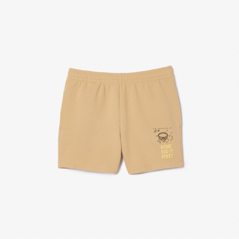 

LACOSTE Мужские спортивные шорты RENE DID IT FIRST [Светло-бежевый]