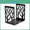 Metal Hollow Tree Bookend Lshaped Iron Desk Organizer For Kids And Students