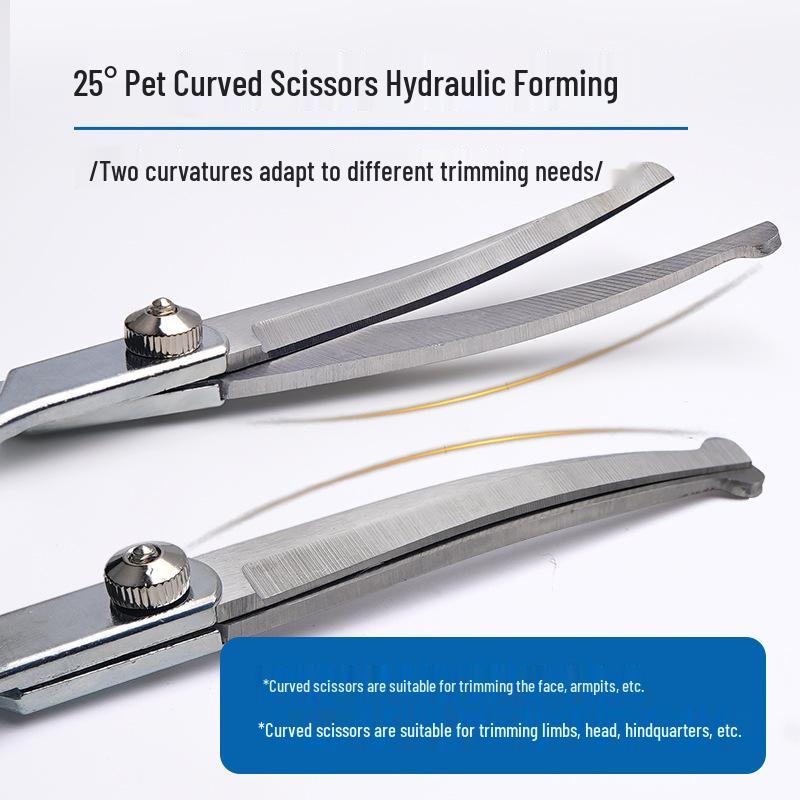 Professional Pet Grooming Scissors Set for Dogs – Ideal for Trimming Teddy, Pomeranian, and Samoyed Coats