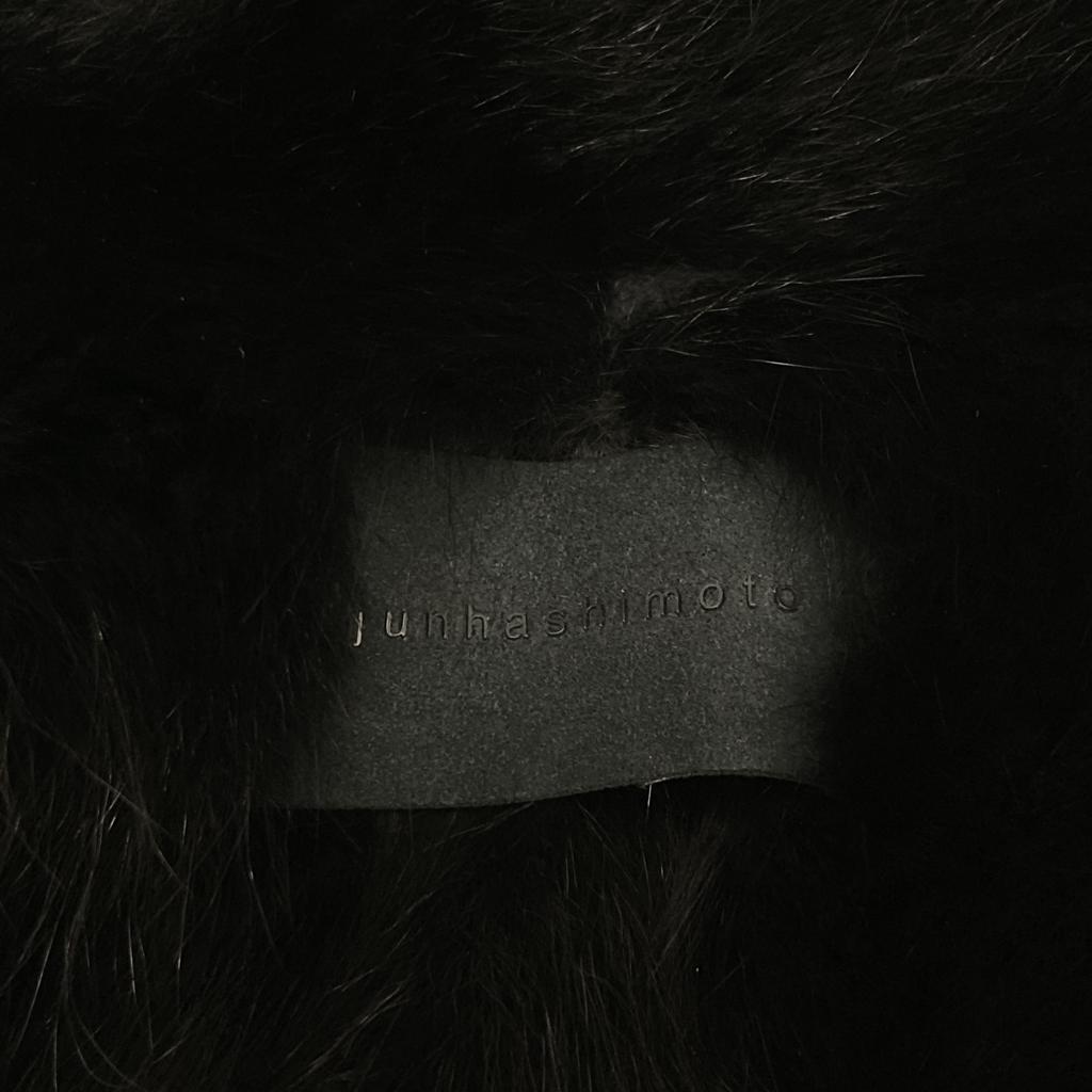 Jun Hashimoto LET039 FXF01 Black Fur-Lined Hoodie Mod Coat Coat 2 blackUsed