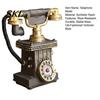 Victorian Style Phone Telephone Resin Figurine, Retro Model Statue with Matte Finish, Durable Old-Fashioned Desk Decor for Home Office Bookshelf