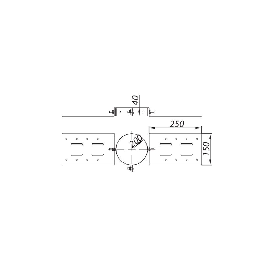 ADAM GAS Ceiling bracket fi 100/150