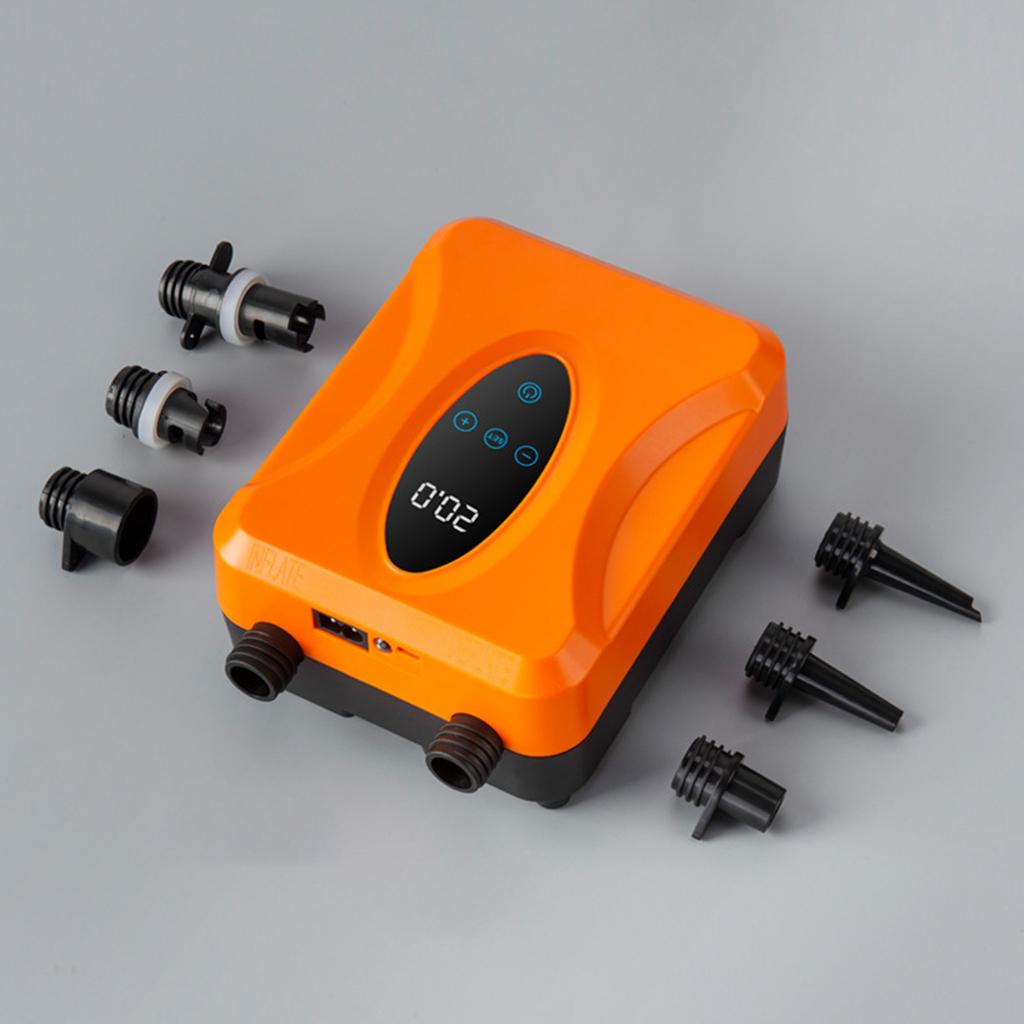 SUP Electric Pump for Paddle Board Portable Rechargeable Touchscreen Control with LED Light Inflator and Deflator for