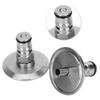 2Pcs 304 Stainless Steel Homebrew Keg 1.5in TriClamp to Ball Lock Post Adapter Brewing Fitting
