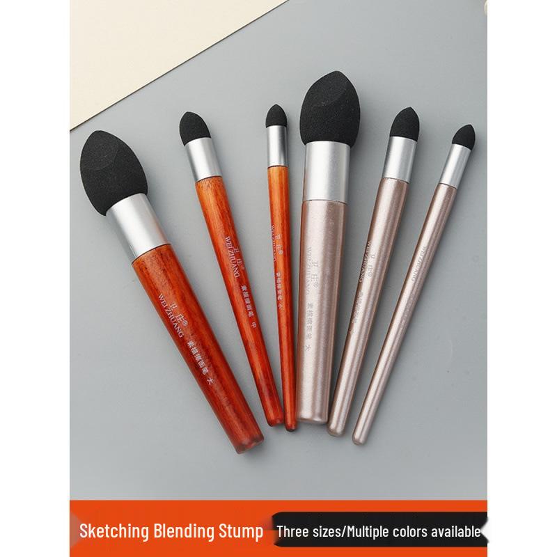 Wei Zhuang Grey Face Pencil Sponge: Soft Blending Tool for Art Students and Still Life Artists.