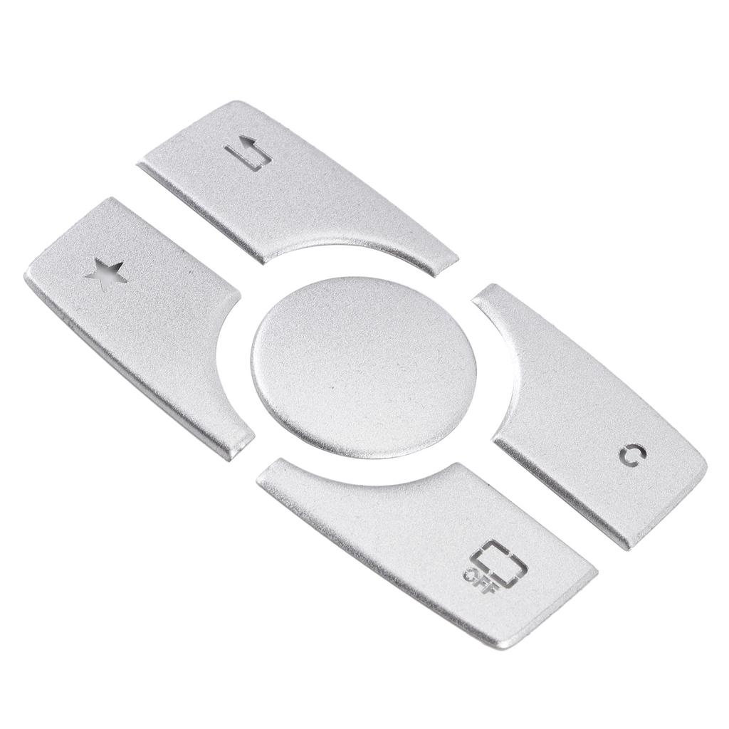 Multimedia Button Cover Trim Aluminum Alloy Stickers Fit for Mercedes Benz ML GL Class 2015 2019