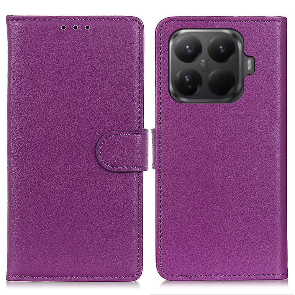 For Xiaomi 15T Pro Wallet Case PU Leather Phone Cover Litchi Texture