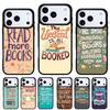 Read Books Library Bookshelf Quotes Phone Case for iPhone 17 Air 16e 15 14 13 Pro Max Back Cover for 12 11 Pro Coque