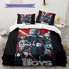 The Boys Muster Bettwäsche Heimdekoration Geburtstagsgeschenk (1 Bettbezug + 2 Kissenbezüge, ohne Füllung)
