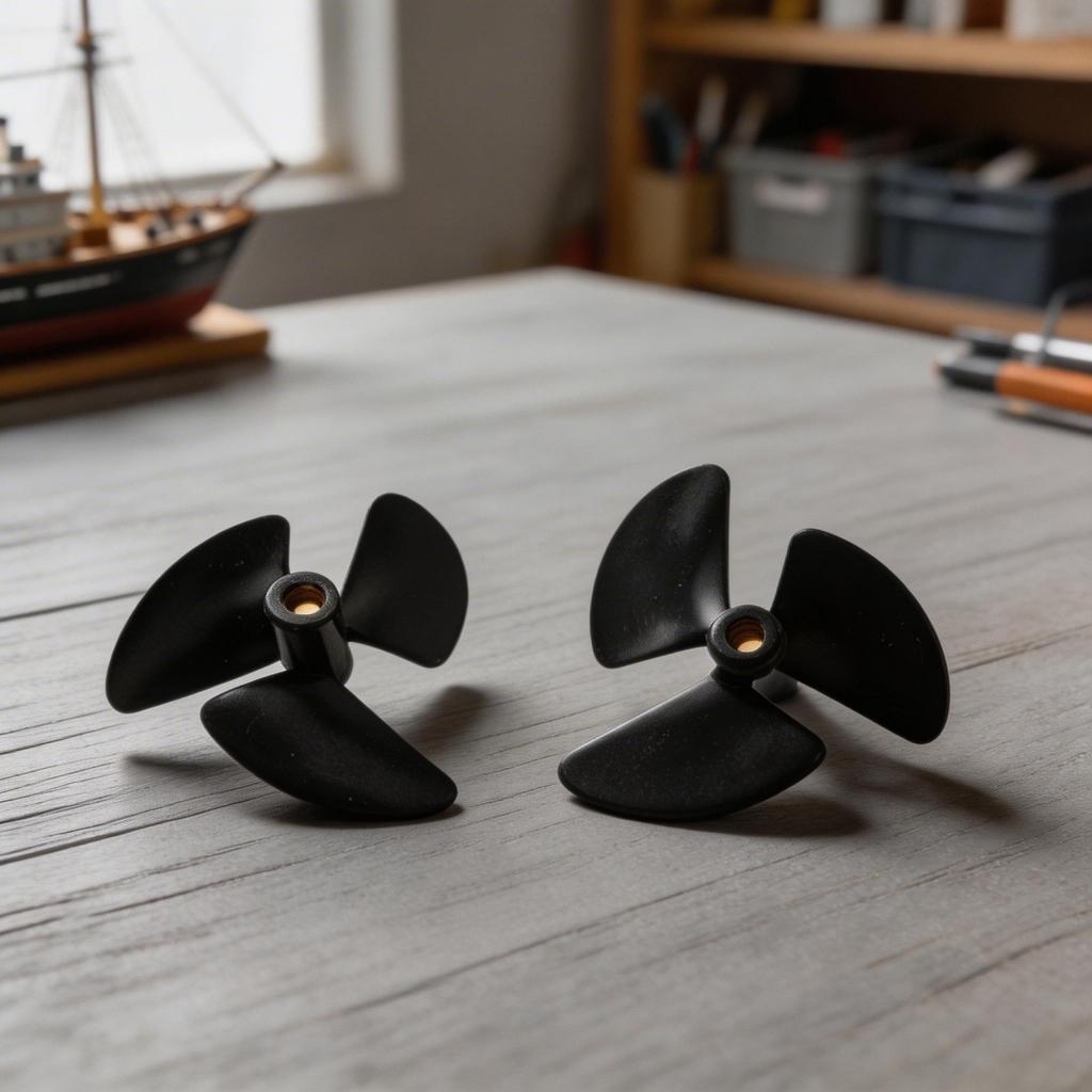 Complete Set of 38mm Propellers for DIY RC Boat Projects Left Right Fit