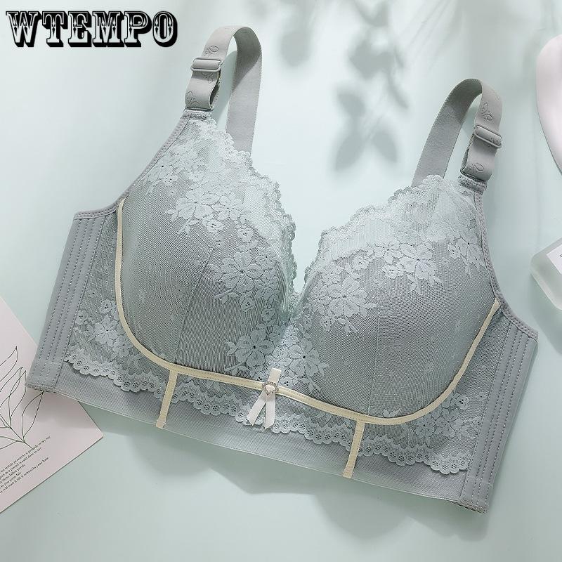 

Underwear Women s Thin Bra Sexy Women s Large Size Converge Bra Collection Accessory Breast Anti Sagging Bra 34/75C чёрный