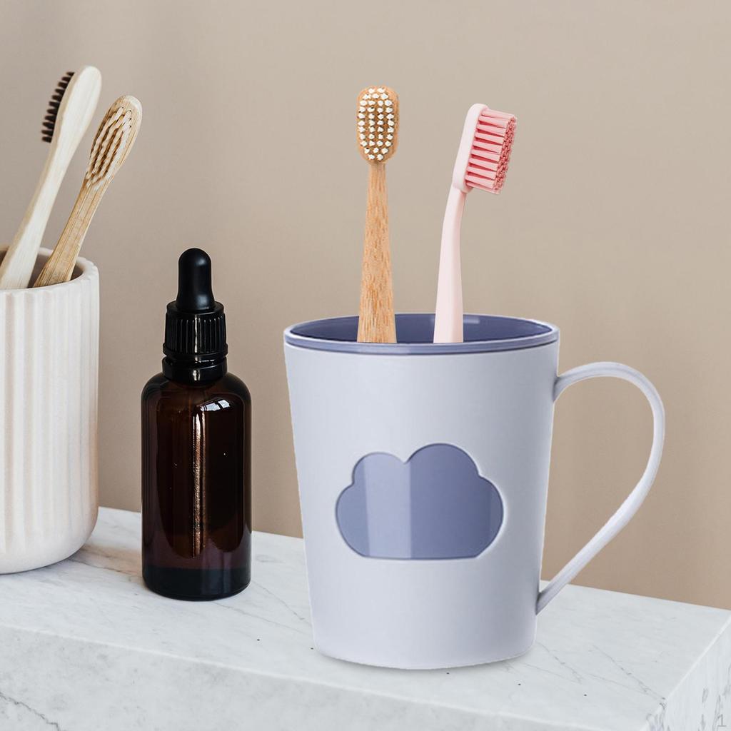 Bathroom Tumbler Toothbrush Cup Large Capacity Mouthwash Toothpaste for Couples Kids
