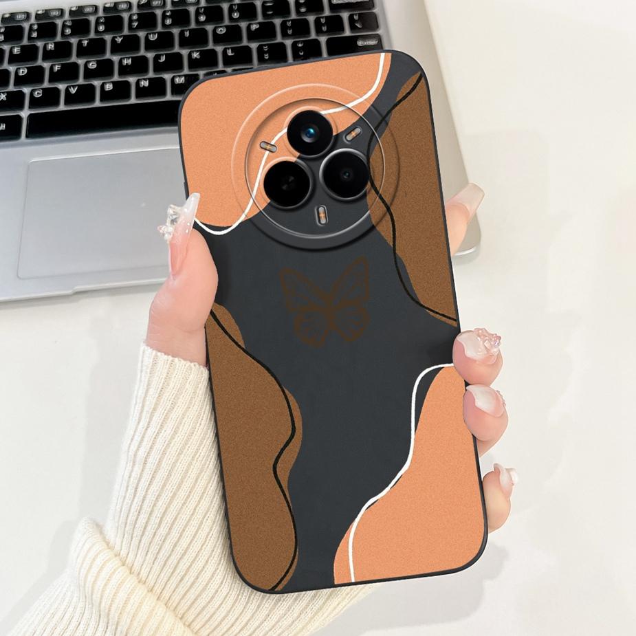 Für Realme 14 Pro 5G Hülle RMX5056 Stylische Kunstbemalte Abdeckung Stoßfeste Handyhülle Für Realme 14 Pro Plus Realme14 Pro+ Weiche Taschen