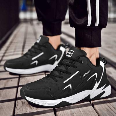 Electric Heating Black Men's Shoes Sneakers Black Running Men's Sports Shoes 46 Boots For Demi-season Training Best Sellers