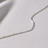 Mimi.J Jewelry 925 Silver Cut Sausage Chain Anklet