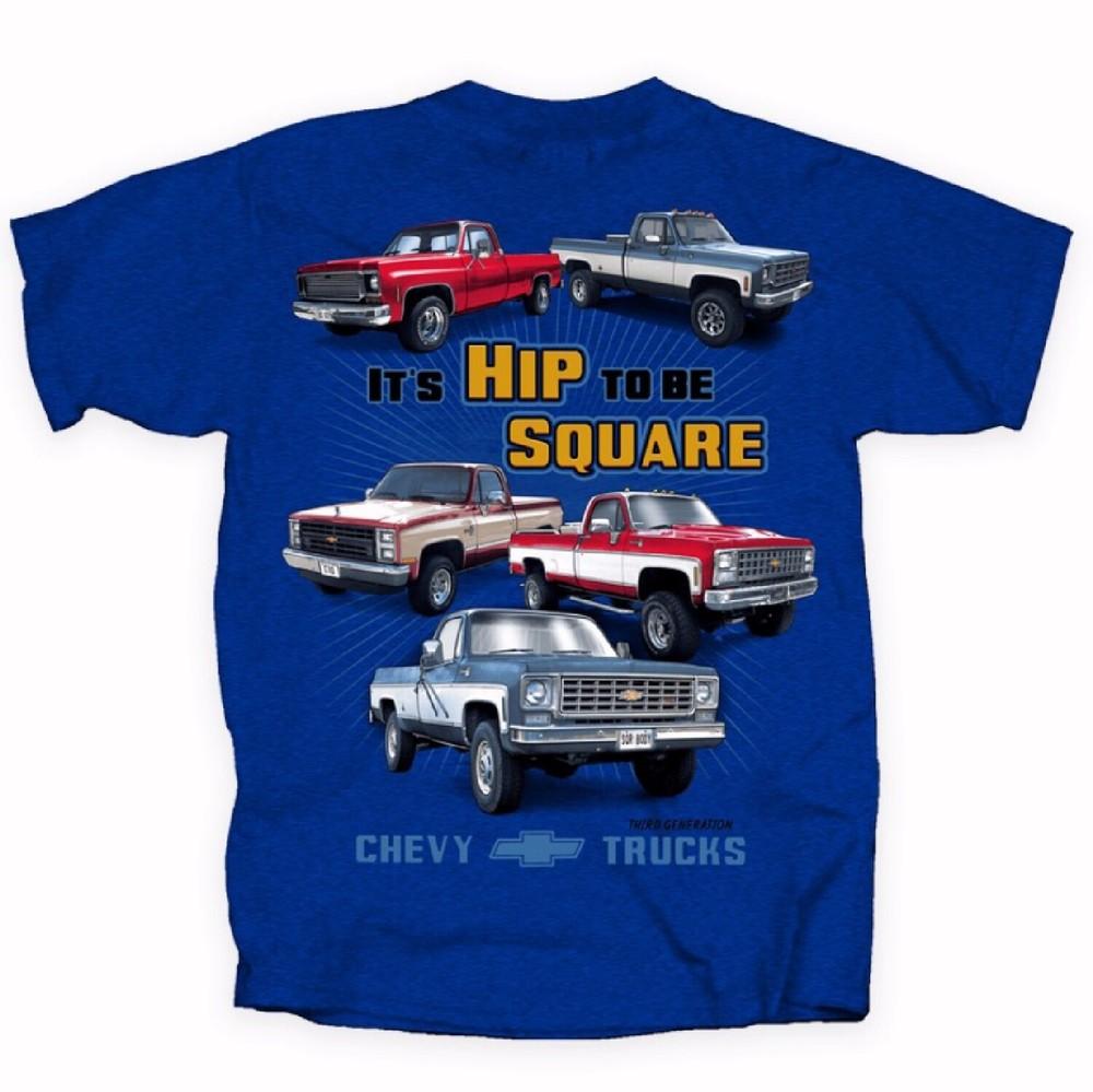 Chevy Chevrolet Trucks Hip to Be Square Short Sleeve T-Shirt NEW Fast Unisex T-Shirt
