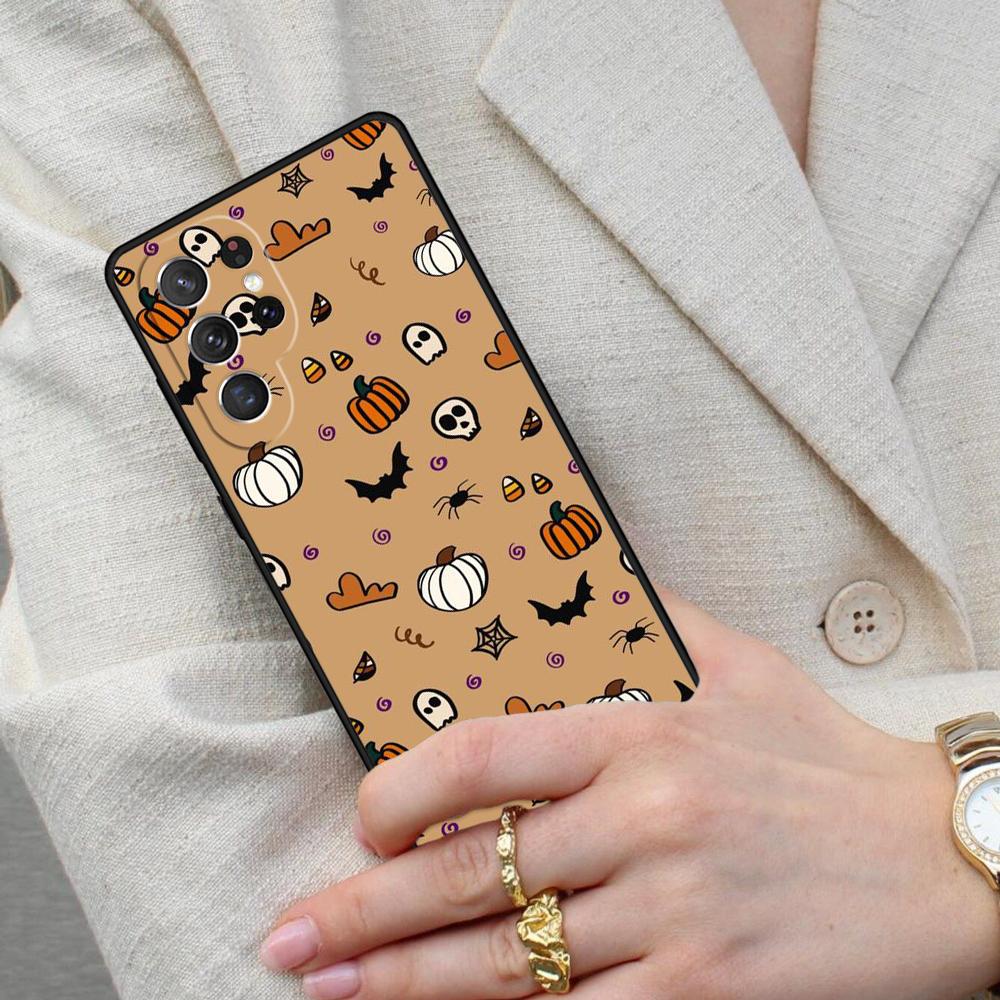 BOO Halloween Ghosts Cell Phone Case for Samsung Galaxy S26 Ultra S25 S24 S23 S22 S21 S20 Note10 Cover