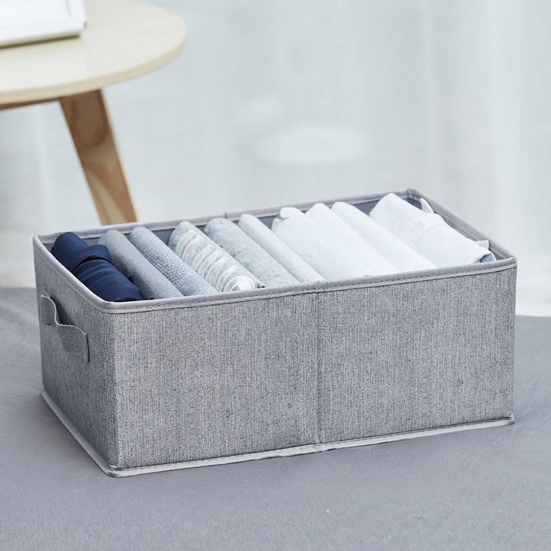 Cross-Border Cotton and Linen Wardrobe Organizer: Space-Saving Clothing Storage Box