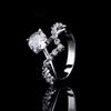 Coronation Ring For Love Four-Clawed Zircon Premium Sense Crown Proposal Engagement Ring