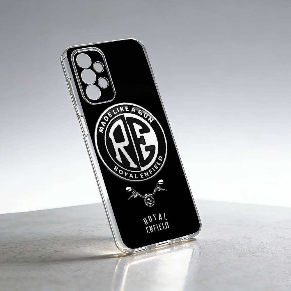 R-ROYALS E-ENFIELDs Logo Phone Case For Samsung S25,S24,S21,S22,S23,S30,Ultra,S20,Plus,Fe Transparent Cover