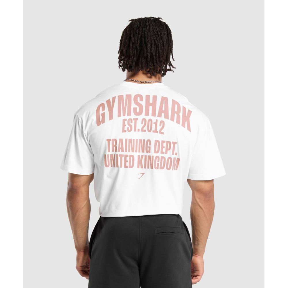 

Учебный отдел GYMSHARK. Футболка Великобритании белая A7A4Q WB57