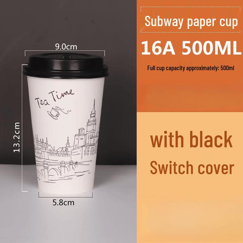 Disposable Paper Hot Drink Cups with Lids