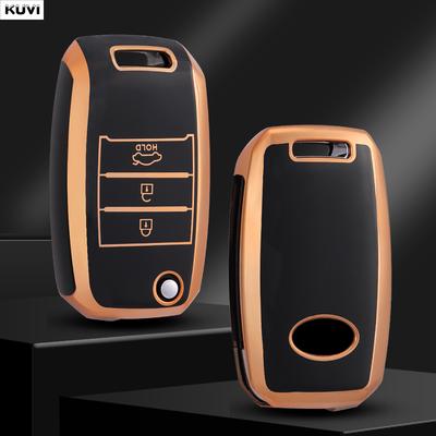 Kuvi Tpu Car Flip Key Case Cover Shell For Kia Rio 3 K2 K3 K4 K5 Sportege Picanto Optima Soul Ceed Sorento Forte Stinger Cerato