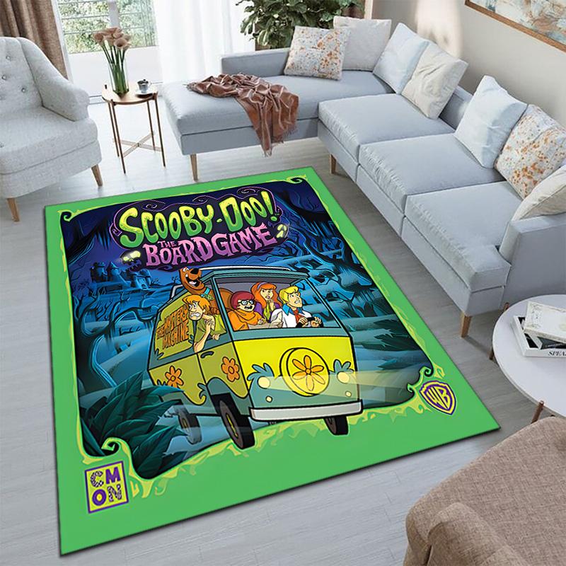 Halloween Cartoon Comedy Adventure Movie Scooby-Doo Carpet Is Suitable for Living Room and Bedroom Doormats Office Balcony Decorative Carpet V2