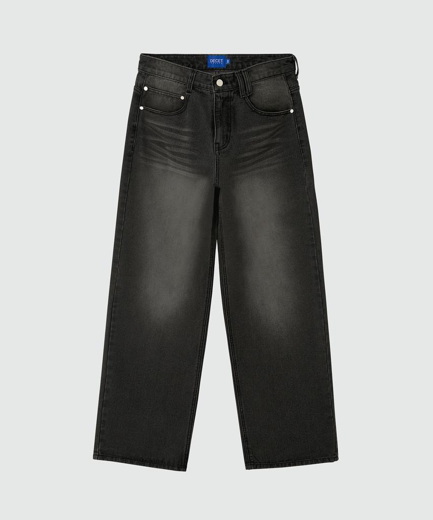 DECET Mid Rise Wide Jeans Dcpt027Ylblack