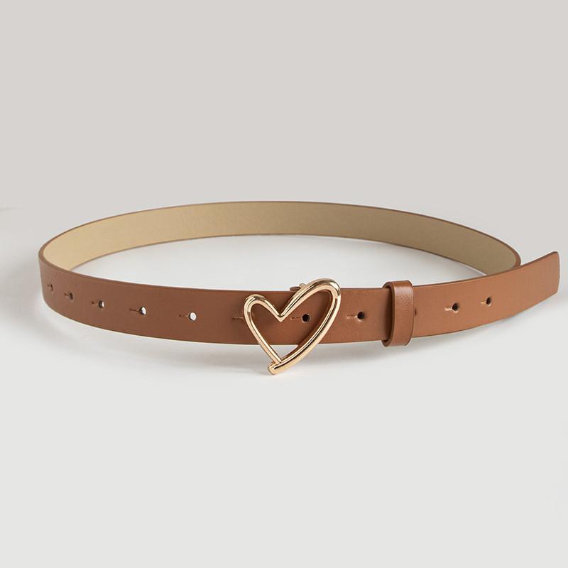 Fashionable Womens Black Geometric Belt With Alloy Buckle For Everyday Wear