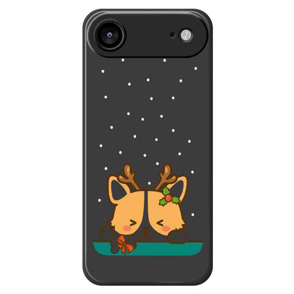 

For iPhone Air Case Cute Deer Pattern Printing Straight Edge TPU Phone Back Cover D