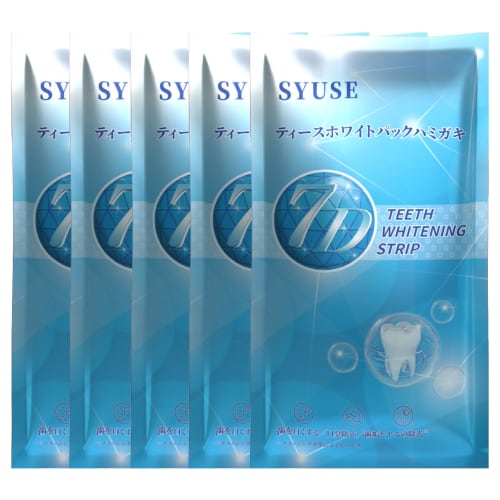 SYUSE Whitening Sheets, Teeth Whitening at Home, Teeth Care Pack, Toothpaste Sheets, Removes Yellowing from Teeth (5-Day Supply, 10 Sheets)