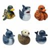 Seal Marine Organisms Statue Dolphin Shark Turtle Duck Figure Devilfish Whale Sea Creature Duck Desktop Ornament Entryway Decor