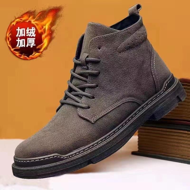 Autumn and winter new warm men's shoes high-top Martin boots tooling boots men's shoes Wolf Warrior fashion breathable thickened men's boots