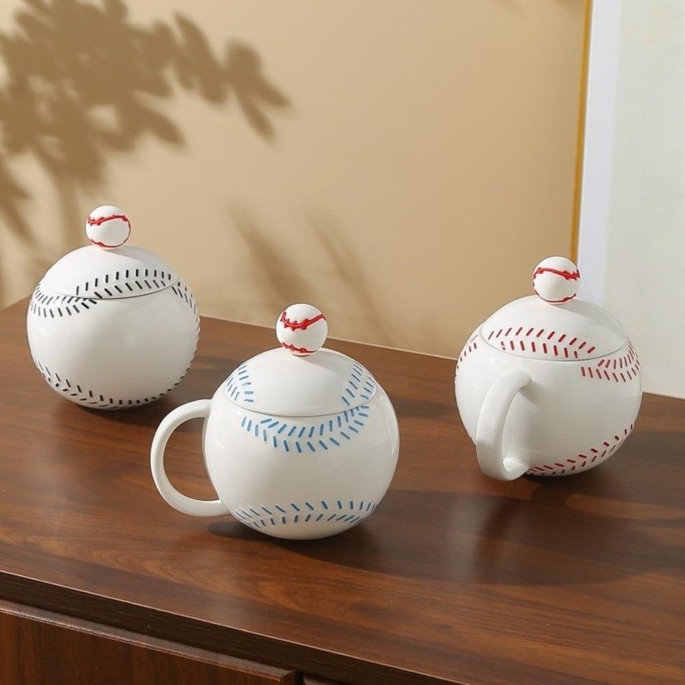 Creative Tea Cup Sports Theme Ceramic Mug Drinkware Baseball Cup Gift for Baseball Lover