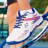 Professional Badminton Shoes Men Women Non-Slip Rubber Sole Breathable Mesh Upper Carbon Plate Support Rotating Hook
